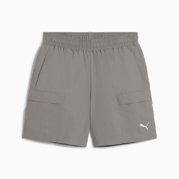WARDROBE ESSENTIALS Men's Relaxed 6" Cargo Shorts, Cast Iron, extralarge